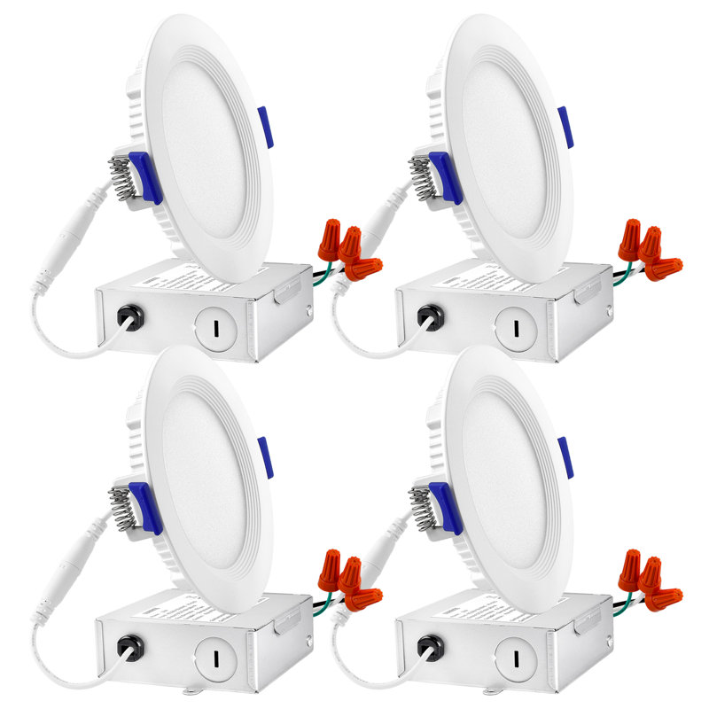 4'' Dimmable Air-Tight IC Rated LED Canless Recessed Lighting Kit