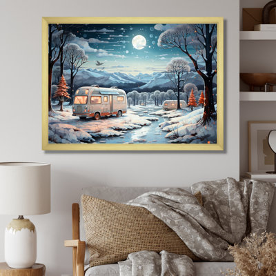 «Campingtravel Winters Whisper V», reproduction sur toile