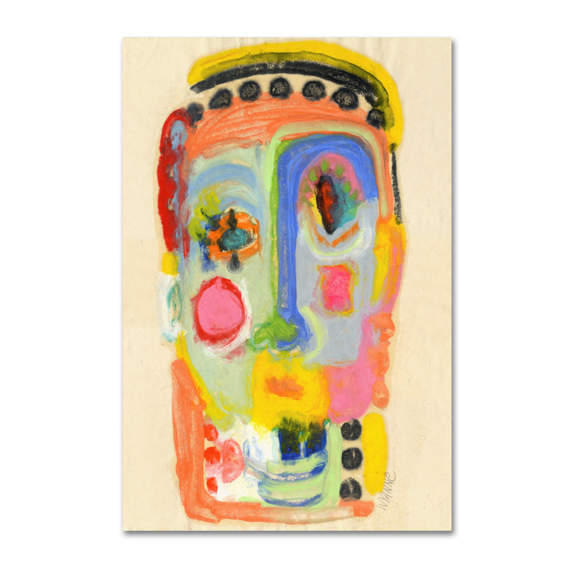 Colorful Abstract Canvas Art with Hidden Frame, 30" x 47"