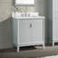 Plateau de meuble-lavabo simple 37 po en pierre reconstituée avec lavabo CALA