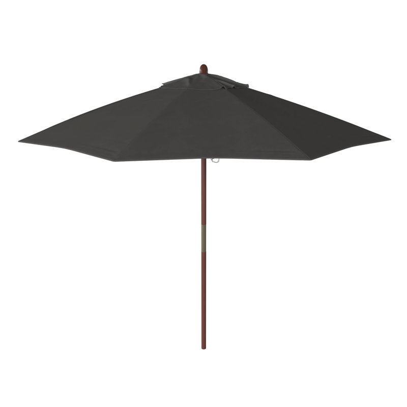 Parasols de marché 9 pi Jimerson, Toile gris anthracite Sunbrella®