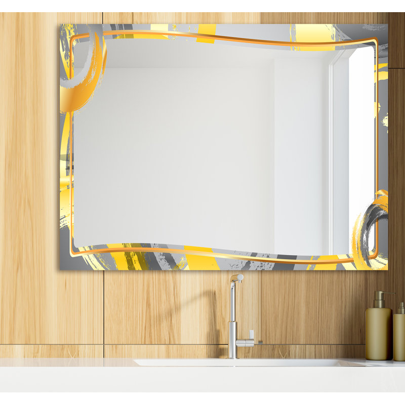 Miroir de salle de bain / coiffeuse glam, H 29,5 po x l 39,4 po