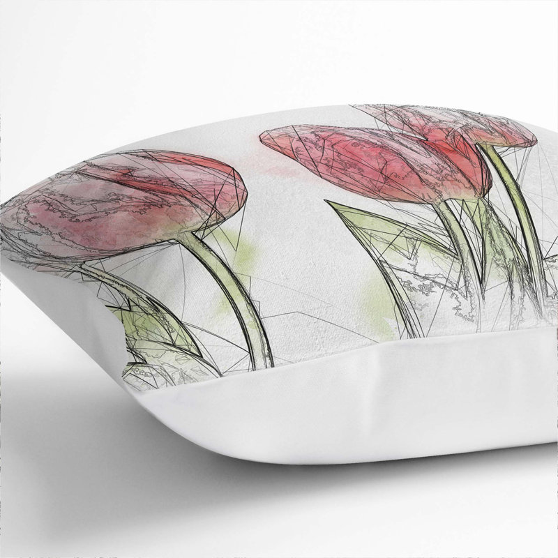 Square Throw Cushion, White, 55cm H x 55cm W x 20cm D