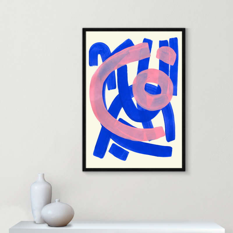 Impression Funky Beat par Haniff, 25.5'' W x 35.5'' H, Black Woodgrain, Framed Print