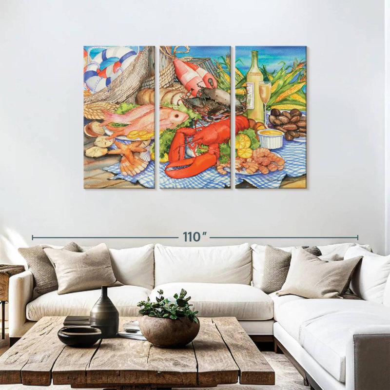 Yarlin Seafood Platter, 48" H x 74" W
