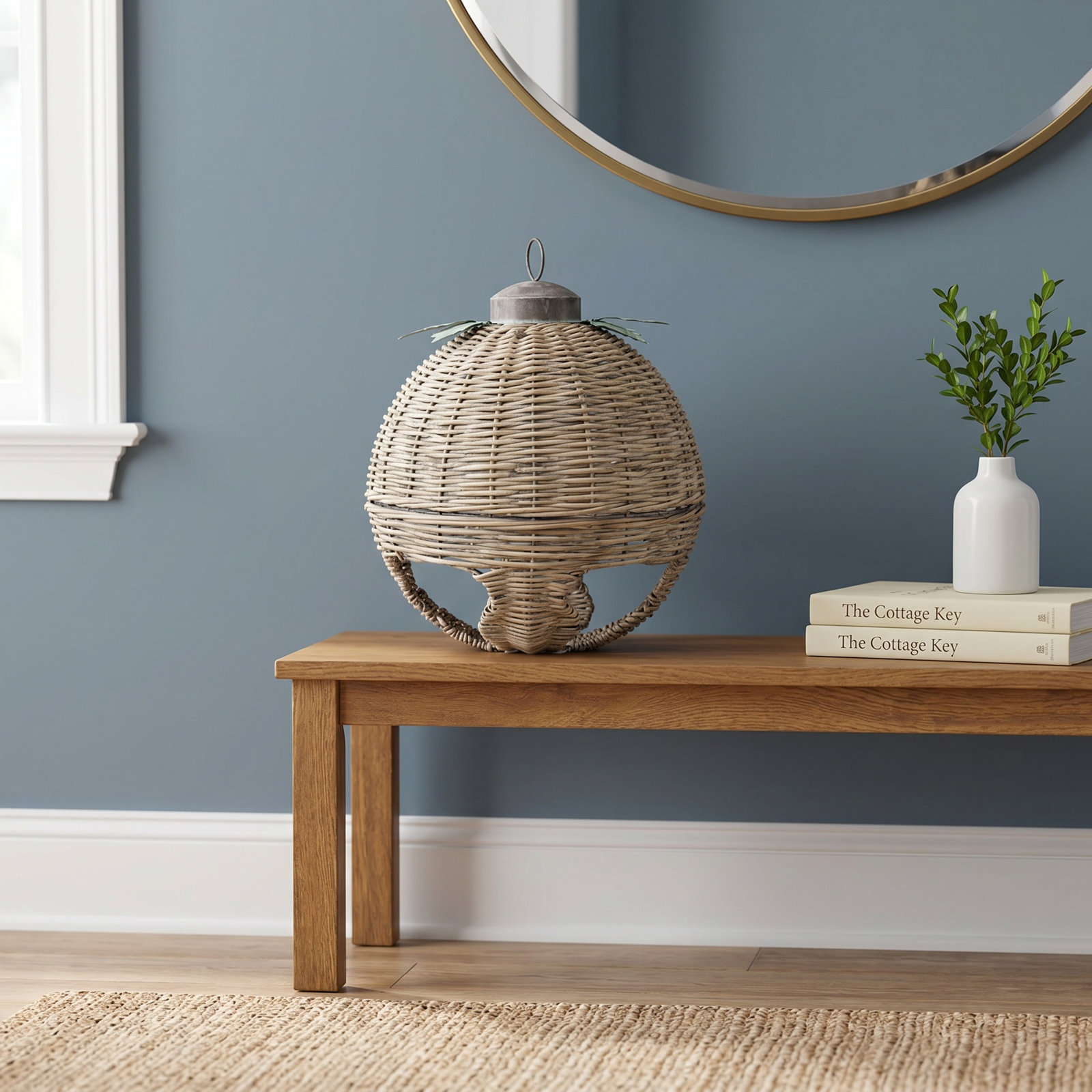 Handwoven Rattan Decorative Object