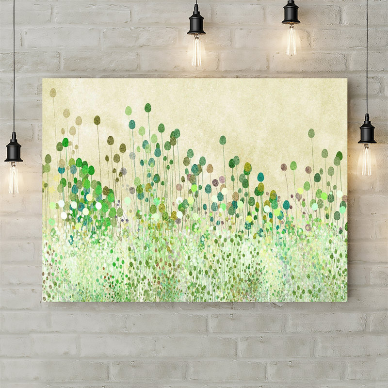 Green Poppy Buds - No Frame Print on Canvas, 61cm H x 81.3cm W x 3.8cm D