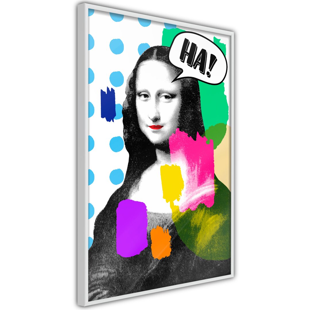 Gerahmter Grafikdruck Mona Lisa's Laughter