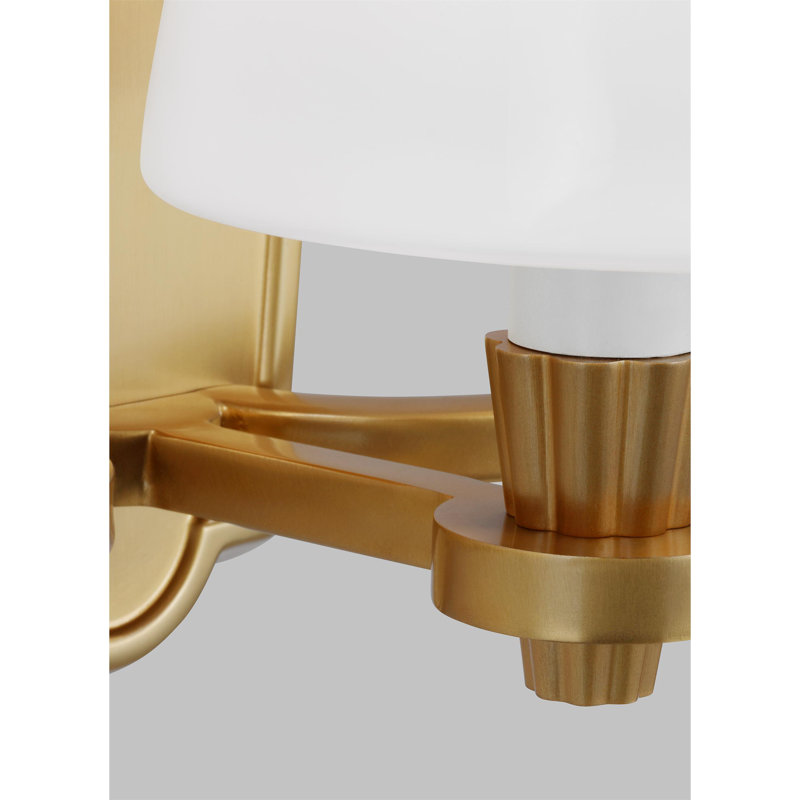 Paisley 3 - Light Vanity Light, Burnished Brass