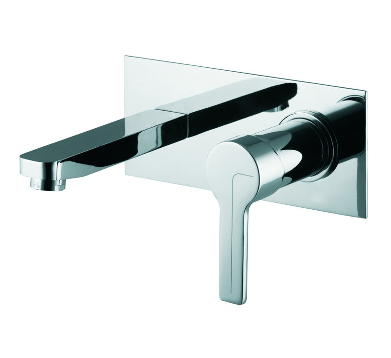 Matrix Wall Mounted Optional Single-handle Bathroom Faucet, Chrome