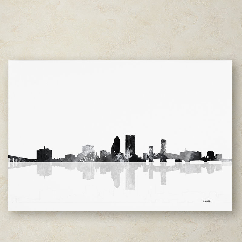 « jacksonville floride horizon bg-1 », reproduction d’impression sur toile tendue, H 30 po x l 47 po x P 2 po