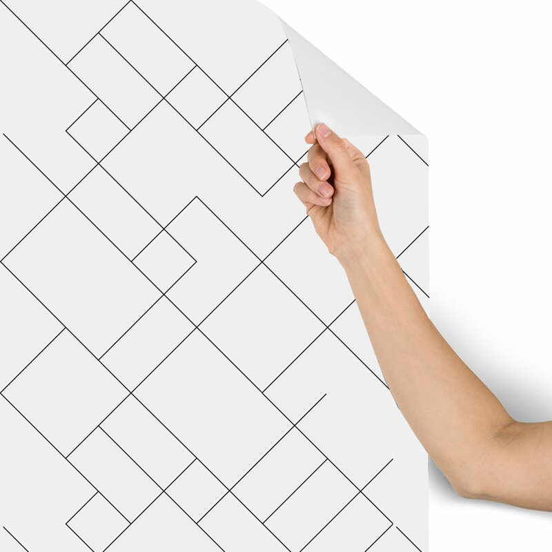 Rouleau de papier peint adhésif L 10 pi x l 24 po Darby Thin Lines