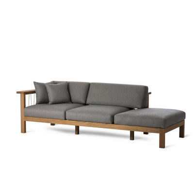 Maro Outdoor Teak Chaise Lounge
