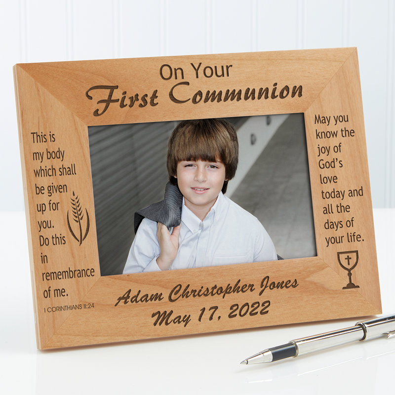 Ensemble de cadres photo 4 "x 6" en bois mat brun, Oui