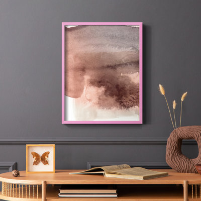 Red Ochre Abstract II Framed Print - Solid Wood