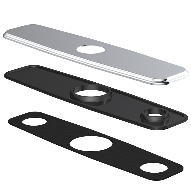 8" Centerset Cover Plate, Chrome