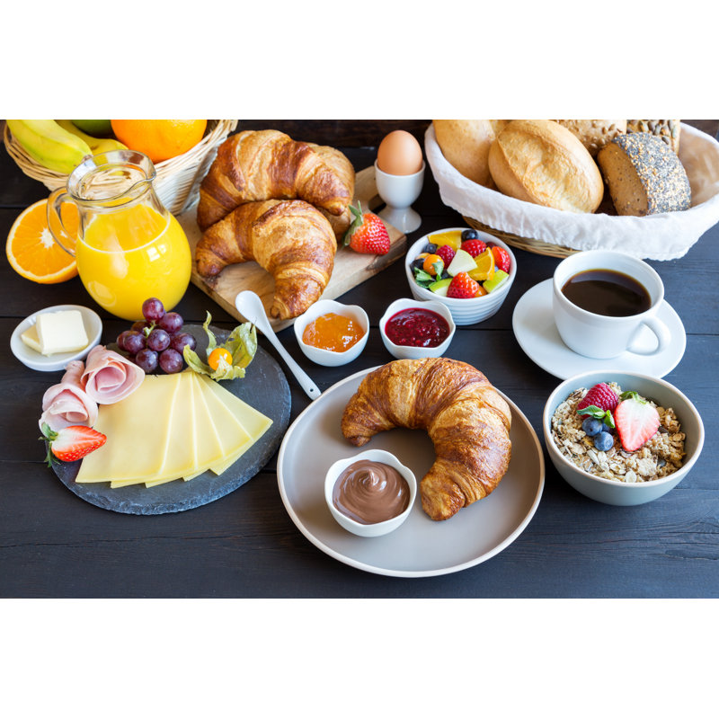 Breakfast Table by Juefraphoto - Wrapped Canvas Print, 30cm H x 46cm W x 3.8cm D