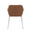 Ensemble de 2 chaises d'appoint modernes avec revêtement en similicuir et structure en métal, pour la salle à manger-130488937-130488938