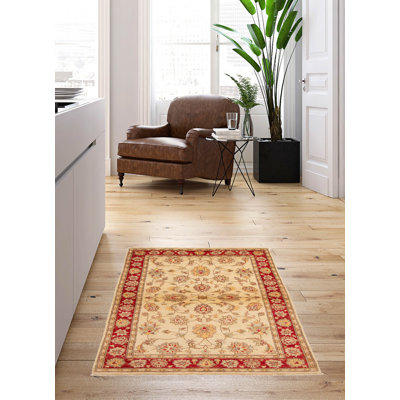 Peshawar Oushak Cream Rug 4'1" x 6'4"