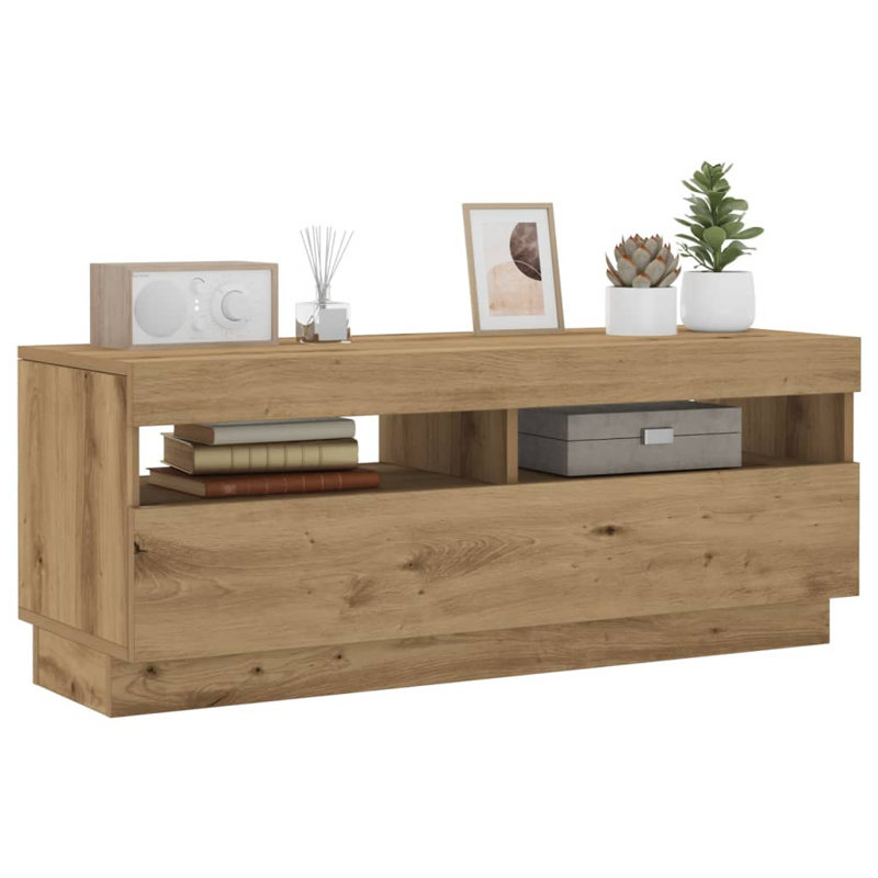 Maxence Unfinished TV Stand, 100cm, Artisan Oak