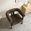 Chaise d'appoint moderne rembourrée avec accoudoirs ronds-840985260