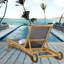 Bahama Outdoor Teak Chaise Lounge