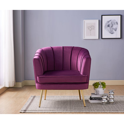 Fauteuil demi-tonneau 88,26 cm de large Liri