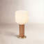 Knuckle Table Lamp In Walnut + Oblo-1859200331