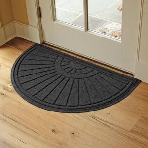 WaterHog Sunburst Half Round Indoor Outdoor Doormat