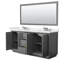 Strada 72" Freestanding Double Bathroom Vanity with Cultured Marble Top-1323695131-1323695130