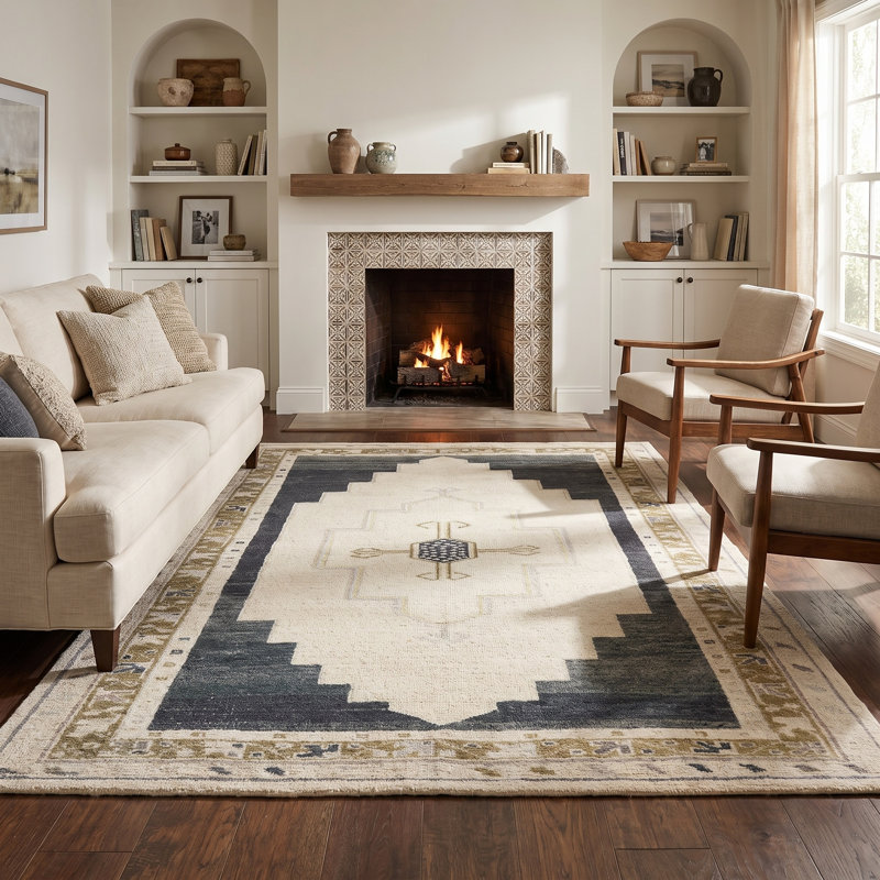 Tapis crème et gris Stellar CSN01, Rectangle de 5 pi x 8 pi