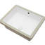 Lavabo rectangulaire encastré en céramique Stain