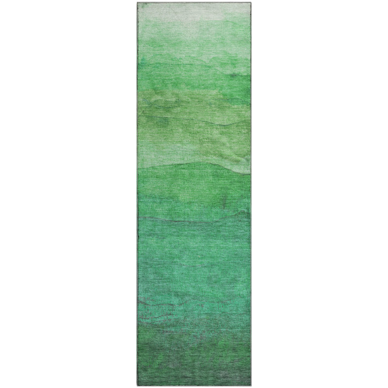 Tapis à rayures Mehara AMF1699 lavable à la machine de qualité supérieure, Tapis de couloir 2 pi 3 po x 7 pi 6 po