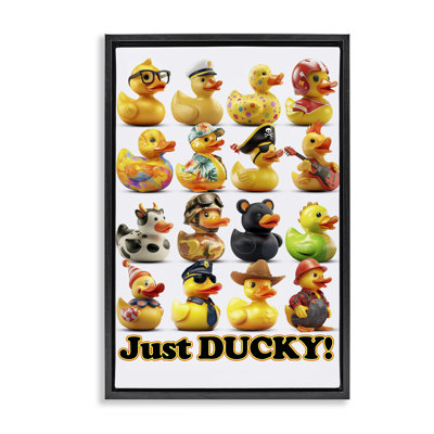 Cadre flottant avec personnages Just Ducky, design par Jim Baldwin