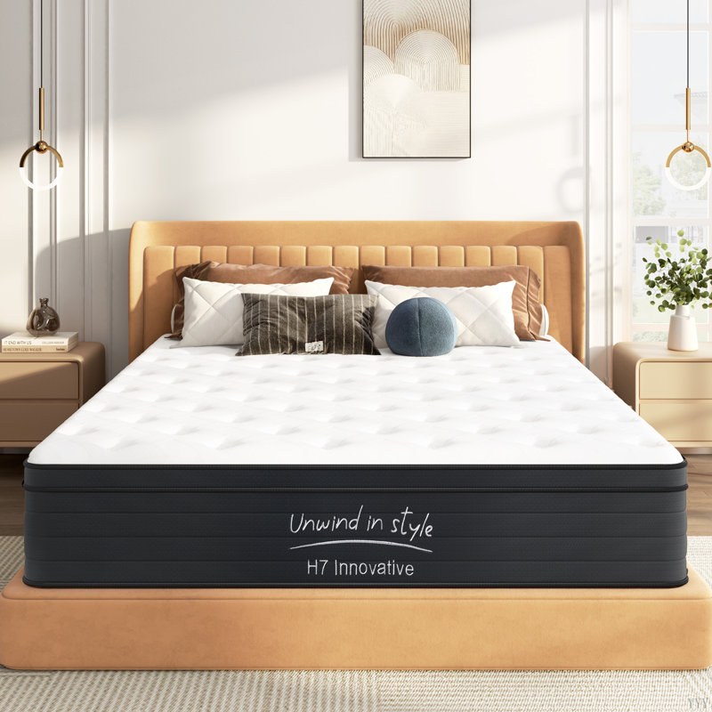 Mattress,Hybrid Mattress, Individually Pocketed Innerspring, Medium Firm