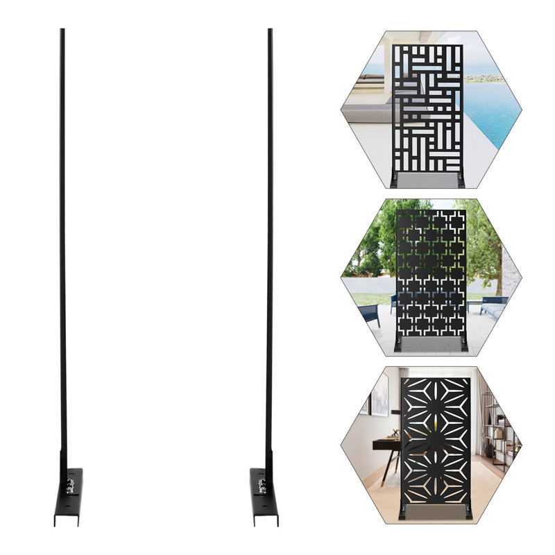 FRONG 74.8'' H Privacy Screen Bracket (Privacy Screen Panels Not ...