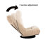 Lazy For's Relaxation - Fauteuil inclinable japonais avec design ergonomique, 3 sections de dossier réglables, siège à ressorts intégré, dossiers de conversation de balcon de couleur blanche et 14 appuis-tête, conception confortable