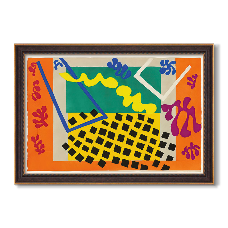 Les codomes de Jazz, 1947 - Henri Matisse - Toile encadrée sur mesure, No, Or vénitien, 24X34
