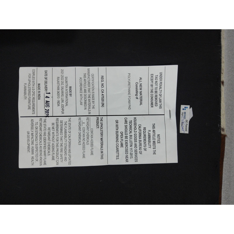 Tabouret d'appoint rembourré Modern, Brown