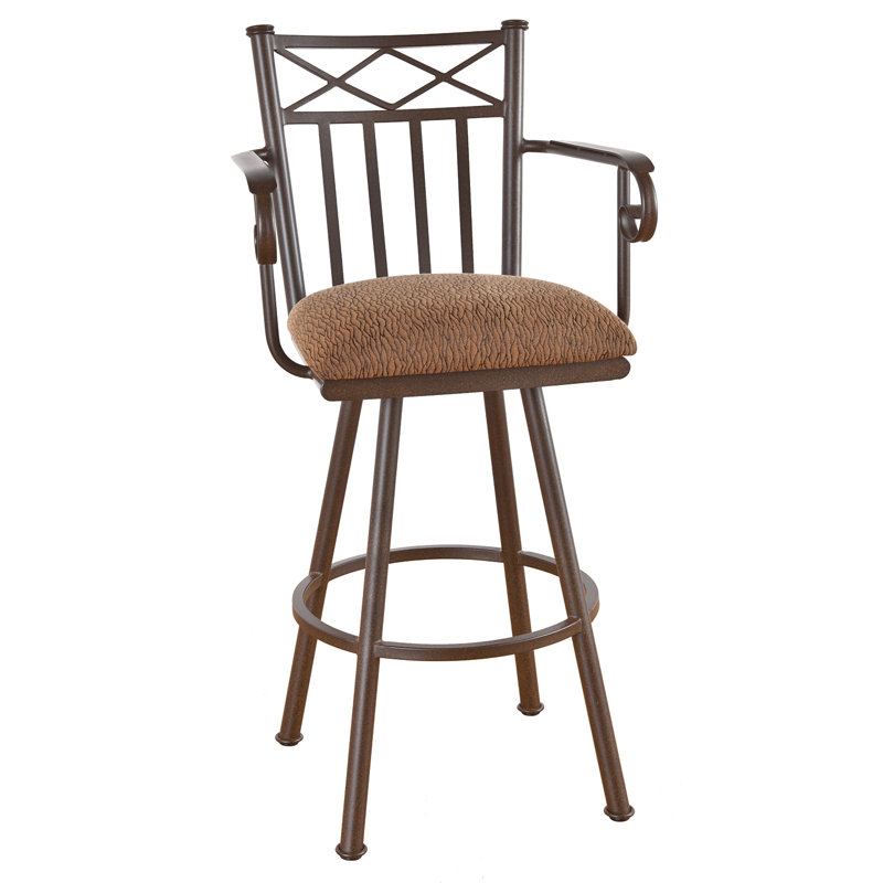 Tabouret de bar et de comptoir Allsop, Noir mat, Rouge Ford, Très grand (assise de 34 po de hauteur)