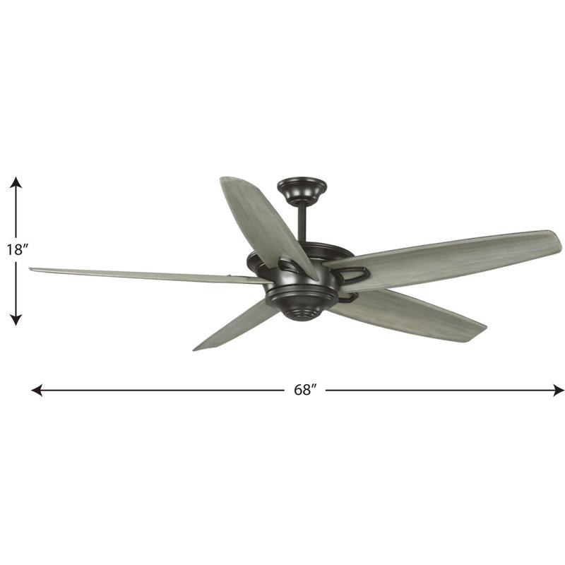 68'' Ceiling Fan, Antique Bronze