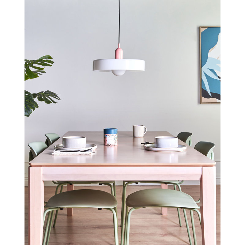 Glass Pendant Lamp PAALA, White