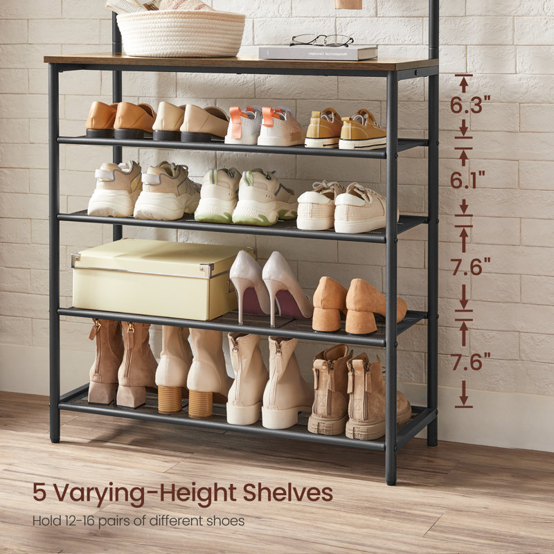 Abrum Hall Tree 80cm Wide with Bench and Shoe Storage