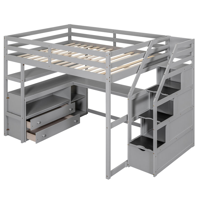 Jamariea Bed, Full/Double, Gray