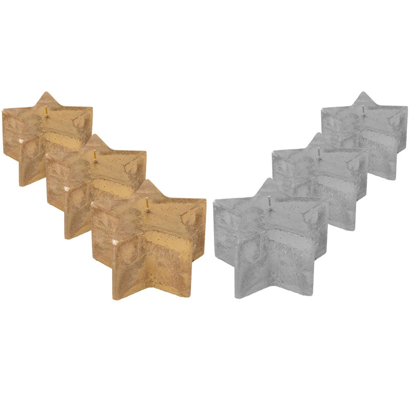 Unscented Novelty Candle, Silver/Gold