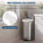 Tall Trash Bags 30L (8 Gallon), 100 Count (2 Rolls)