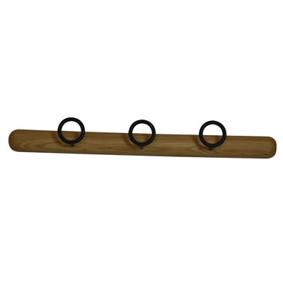 Accroche Cœur Solid Wood Over-the-Door 3 - Hook Wall Mounted Coat Rack