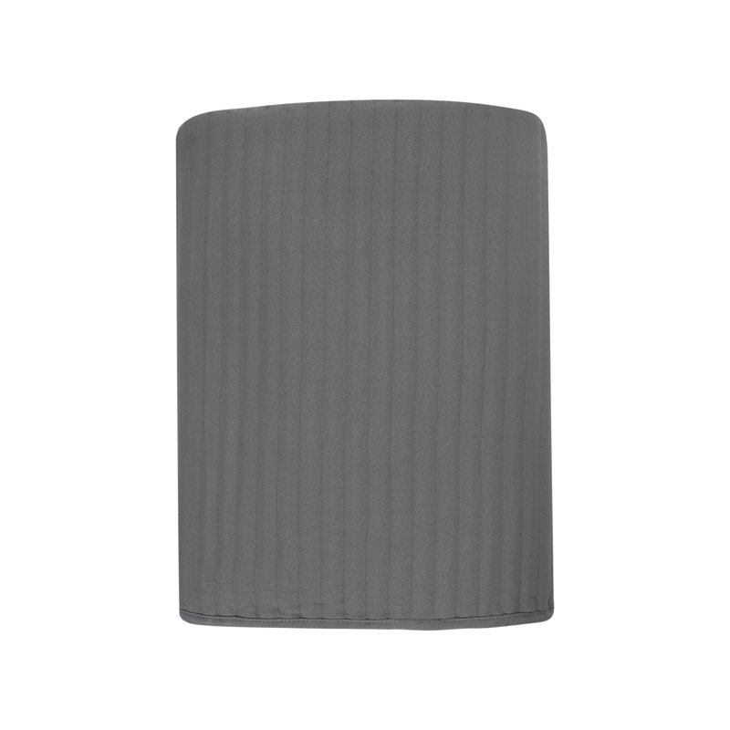 Hoshi Polyester Solid Colour Bedspread with Pillowcases, Anthracite Grey