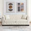 Canapé Chesterfield moderne de 77 pouces en velours, canapé 3 places, dossier capitonné-593899707