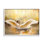 «Swan Wings Sunlit Wildlife Pond» encadré sur bois par Ziwei Li, impression